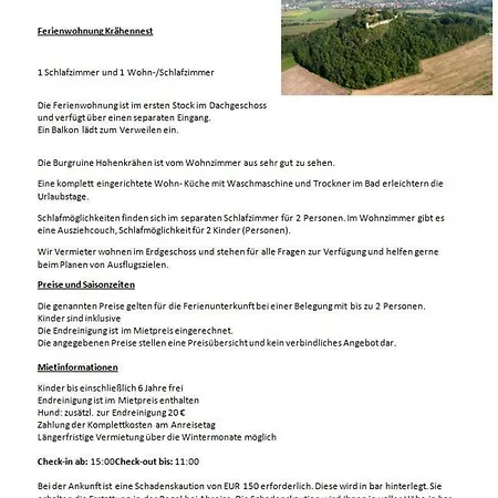 Krähennest In Den Hegaubergen - Nähe Bodensee *